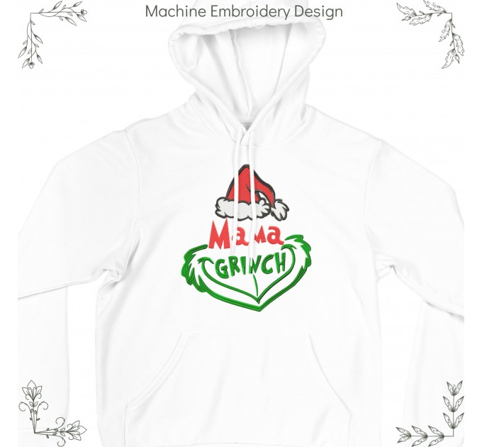 Mama Grinch  embroidery design