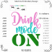 Drink  mode on machine embroidery design