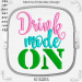 Drink  mode on machine embroidery design