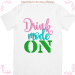 Drink  mode on machine embroidery design