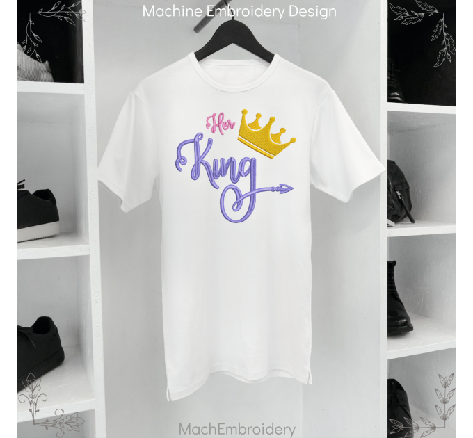 Her King machine embroidery design