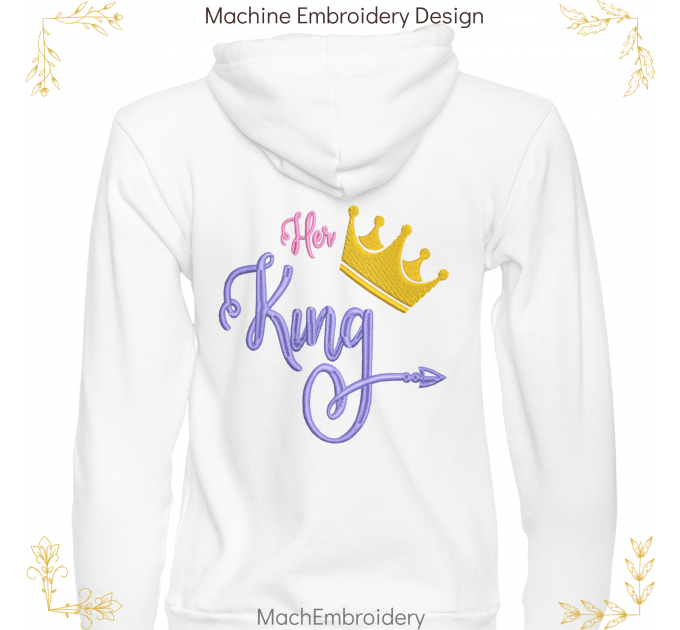 Her King machine embroidery design