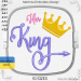 Her King machine embroidery design