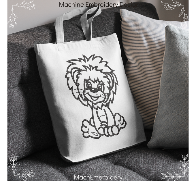 Leon machine embroidery design