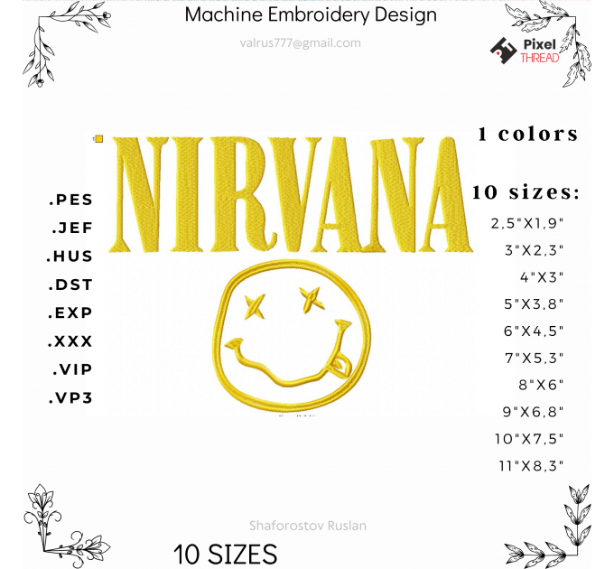 machine embroidery design