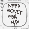 Need money for Audi machine embroidery programm