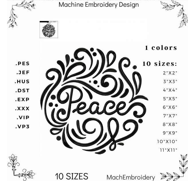 machine embroidery design