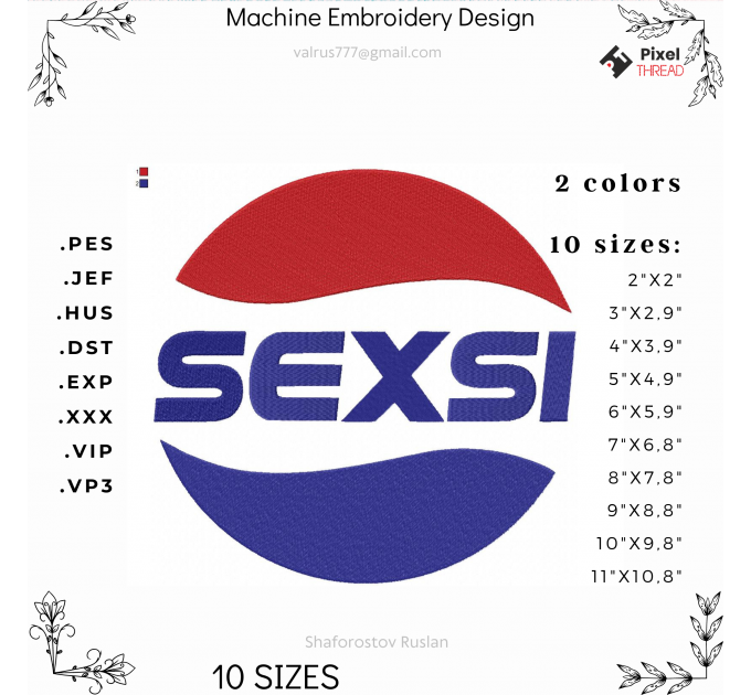 machine embroidery design