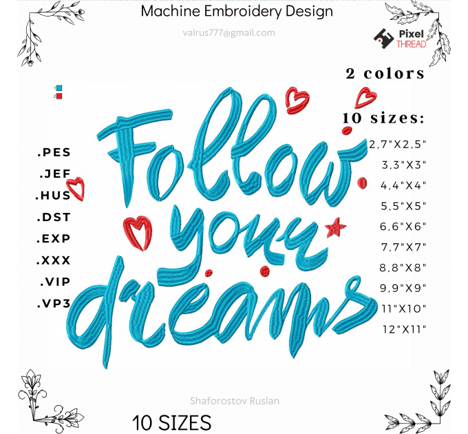 machine embroidery design