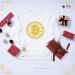 Gold Bitcoin machine embroidery design, for cryptocurrency lovers as a gift.