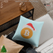 Bitcoin Christmas machine embroidery design. Сrypto lovers for a Christmas present.