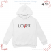 Lover Loser machine embroidery design. Can be used on a pillow, T-shirt, sweatshirt, as a gift or for yourself.