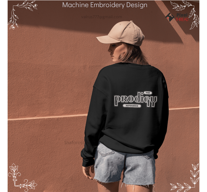 Prodigy. Favorite rock band Prodigy. Machine embroidery design, Gift design option for machine embroidery.