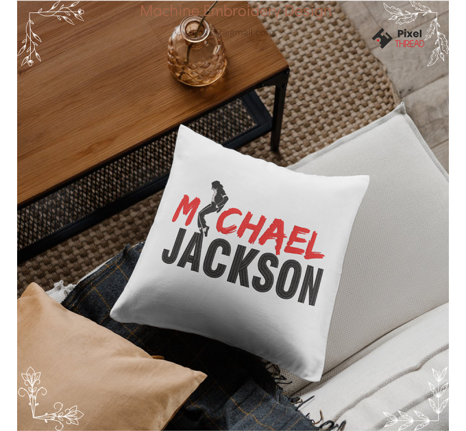 Michael Jackson Machine Embroidery Design