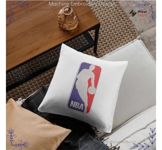 NBA Machine Embroidery Design. A good gift for a basketball player.