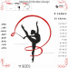 Gymnast with Ribbon, Machine Embroidery Design. A good gift for an athlete.